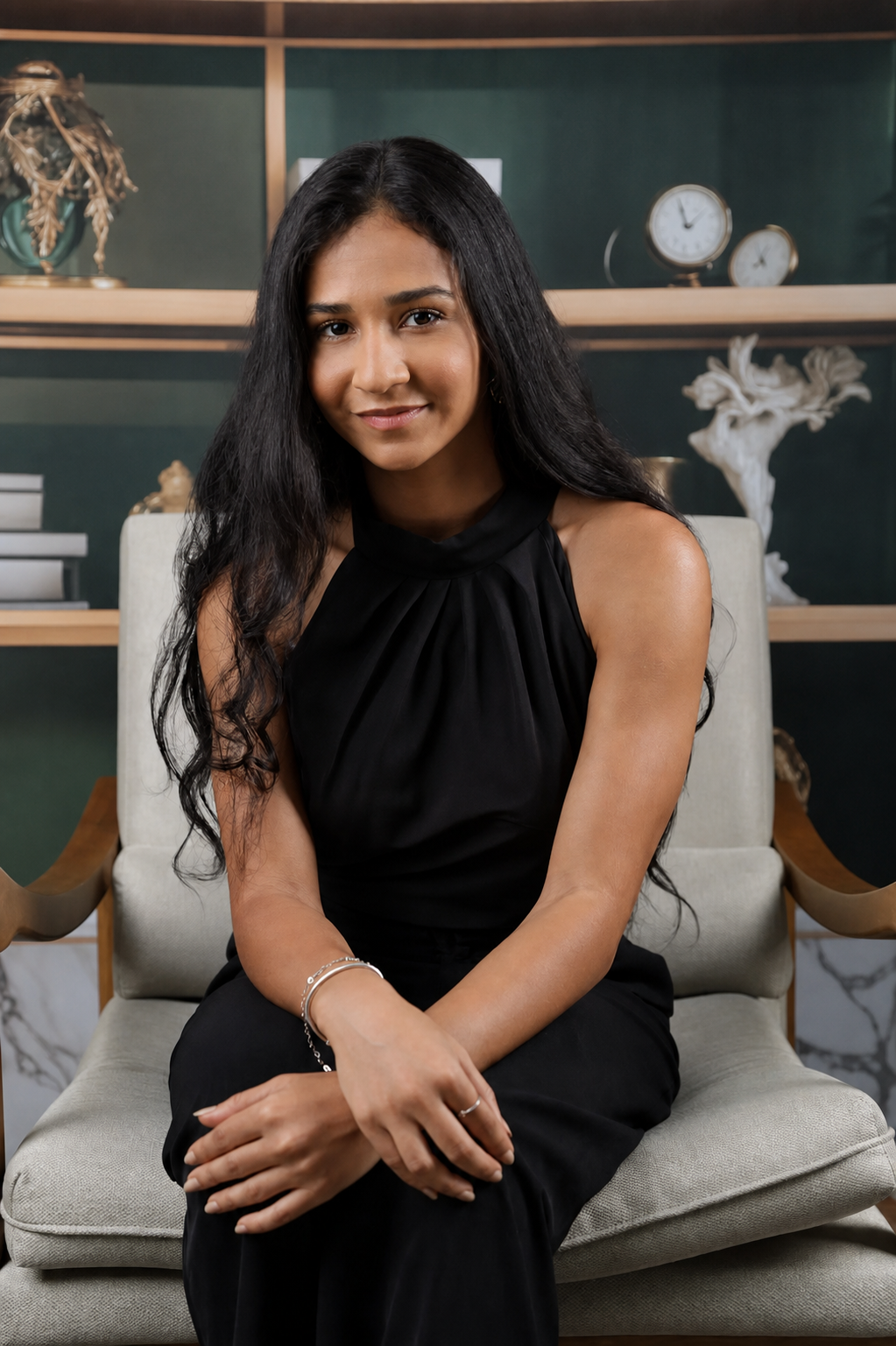 Psicóloga Monique Sousa em seu consultório
